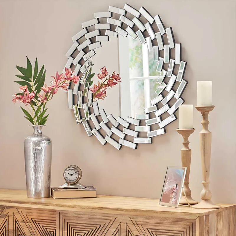 Mozaikowe lustro łazienkowe